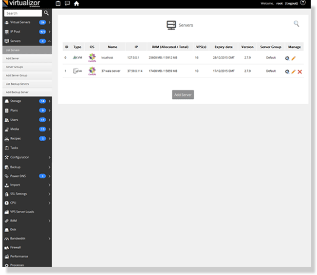 Buy Virtualizor Control Panel license
